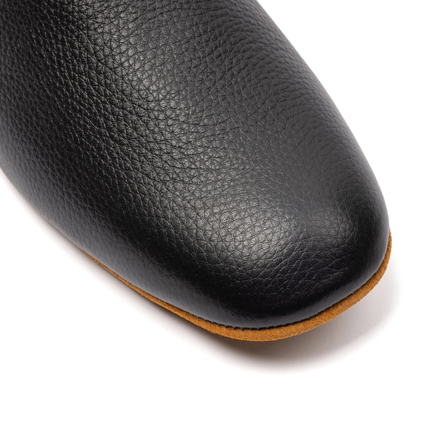 Black Slipper "Mule" made from Deerskin